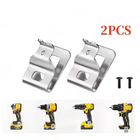1-2pcs Belt Clips for Dewalt Stainless Steel Drill Tool Clips Hook Kit for Dewalt N268241 Fit for 20