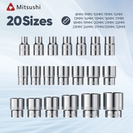 Mitsushi 8mm-32mm 20sizes socket wrench 1/2 inch metric socket socket wrench set
