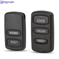 jingyuqin 2/3 Buttons Remote Control Key Shell Case For Mitsubishi Lancer Outlander Pajero V73 Galant Fob Key Cover