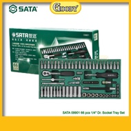 SATA 09901 66 pcs 1/4'' Dr. Socket Tray Set (mm size)