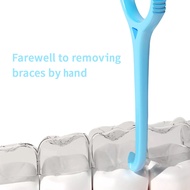 50pcs/bag Braces Extractor Plastic Hook Aligner Remove Invisible Removable Braces Clear Aligner