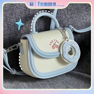 Desain ceruk tas donat ceri krim tas tangan tas pelana tas selempang wanita slingbag korea import fa