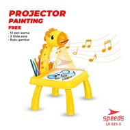 Speeds Children's Desk Character Study Drawing Desk Projector Educational Toys Children's Painting Table 025-3