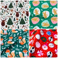 Christmas time Front Cloth 45 (110cm.) Felt Fabric Soft Texture Cut To 1/2 Yard At A Can Be Continuo
