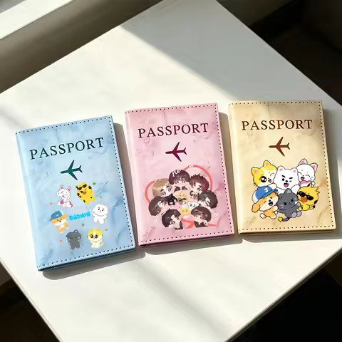 ENHYPEN Passport Holder Woman KPOP Men's Team Print Travel Wallet Document Organizer Girl Waterproof