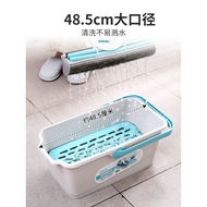 Meria Mop Bucket Rectangular Single Bucket Mop Bucket Sponge Flat Household Large Bucket Floor Mop B