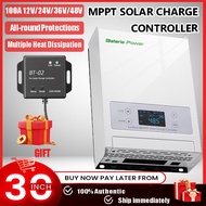 【Ready Stock】Bateria Power 100A 12/24/36/48V MPPT Solar Charge Controller Compatible with Gel, AGM, 