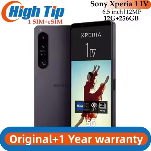 Original Sony Xperia 1 IV Japan version 256GB 12GB RAM 5G 6.5" Snapdragon 8 Gen 1 Octa Core Triple 1