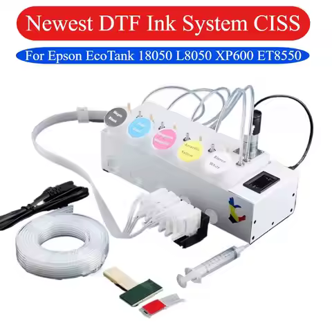 ET8550 DTF Convert Kit ET 8550 CISS With Printhead Adaptor Manifold Damper internal timer For Epson 
