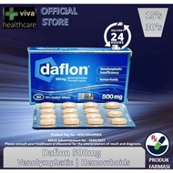 (Strip/Box) Daflon 500mg Hemorrhoids Piles Varicose Vein 痔疮 (Ubat Buasir) Sakit Urat Acute Original