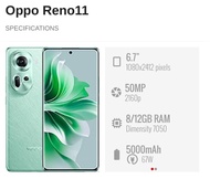 Used 0PP0 Reno11 5G(12GB+256GB) 6.7" || 0PP0 Malaysia Set