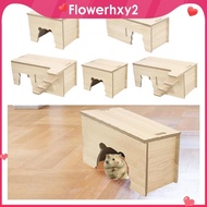 [Flowerhxy2] Hamster House with Window Pet Hideout for Mice Gerbils Hamster