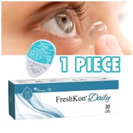(1 PIECE) Freshkon Daily Disposable Clear Lens 1 Day Use Contact Lenses