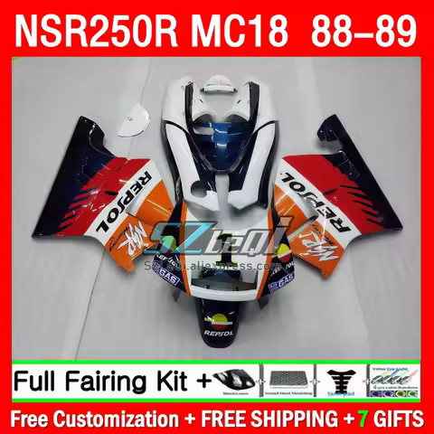 Fairing For HONDA NSR250R NS250 NSR 250 R Repsol Green NSR 250R 38Q1.17 MC16 MC18 PGM2 NSR250RR 1988