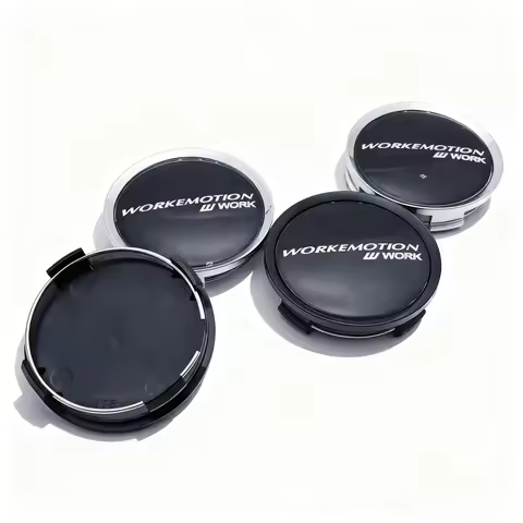 4pcs JDM W Work Emotion Logo Emblem Car Wheel Center Caps 74MM Clips 69MM Wheels Hub Dust Cap Rim Hu