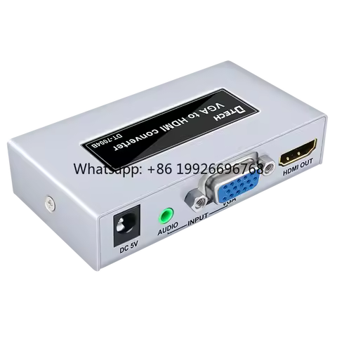 VGA to HDMI HD Converter 1920*1080P 50Hz/60Hz DC5V/350mA Vga to hdmi Adapter for LCD TV HD Display