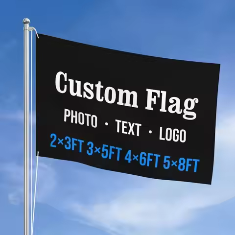 Custom Flag 2x3ft 3x5ft 4x6ft 5x8ft Custom Photo Text Logo Personalized Dorm Home Decor Banner