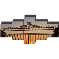 Wall  for Living Room Youll Never Walk Alone Paintings 5 Piece Wall Art Liverpools Anfield Stadium H