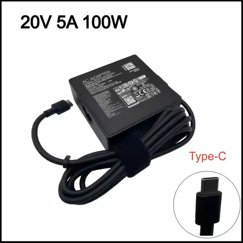 Genuine A20-100P1A Laptop Charger For Asus ROG Zephyru 100W 20V 5A Type-C Adapter GV301 GV302 GZ30 V
