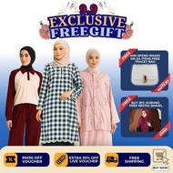 ZOE ARISSA MUMAH KNITTED BLOUSE WOMEN SET SKIRT STRIPE KNITWEAR Davira Ishani Juana Airport Outfit B