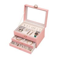 Multi-Functional Desktop Jewelry Box Necklace Ring Earring Handbag Accessories Oxygenation Proof Sto