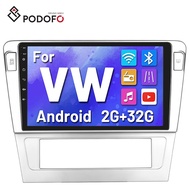 Podofo 9" Android 11 Car Radio For VW Passat B7 2004-2010 Autoradio Car Stereo Carplay Android Auto GPS Wifi Hifi FM RDS