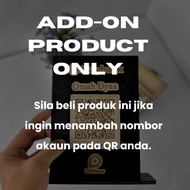 ADD ON ACCOUNT NUMBER TO QR