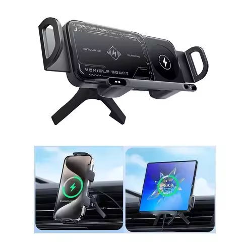 Car Wireless Charger Mount Holder for Samsung Galaxy Z Fold 7 6 5 4 3 2 Fast Charging Phone Holder f
