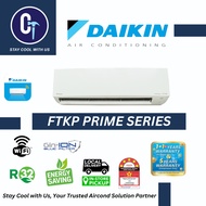 Daikin R32 WIFI Air Conditioner FTKP/FTKF/FTV Series 1.0HP~2.5HP with STD Aircond Installation