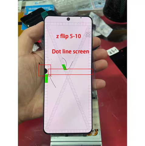 Defect LCD For Samsung Z Flip 5 F731B Display Touch Screen Assembly For Z Flip5 LCD SM-F731B F731U D