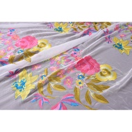 Hubu Shop - All Silk Embroidery Fabric, 1.14m Wide, RM85/meter