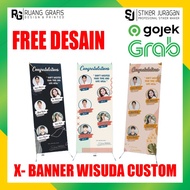 x banner wisuda custom desain - albatros