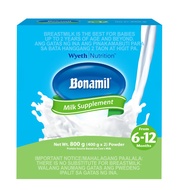 BONAMIL Stage 2 Infant Formula for 6-12 months, Sachet in Box, 800g (400g x 2)