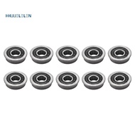 10Pcs F695- Bearing 5X13X4mm Flanged Miniature Deep Groove Ball Bearings F695RS for   2/3 3D Printer
