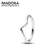 Pandora  Wave sterling silver ring เครื่องประดับ แหวน แหวนเงิน สีเงิน แหวนสีเงิน แหวนแพนดอร่า แพนดอร