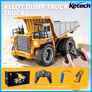 HUINA 1533 / 1534 9‑Channel RC Dump Truck 1:18 Scale 2.4Ghz Semi‑Alloy Crawler Engineering Vehicle K
