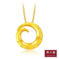 CHOW TAI FOOK Disney Princess 999 Pure Gold Pendant: Frozen - Magical Snow Wave R24577