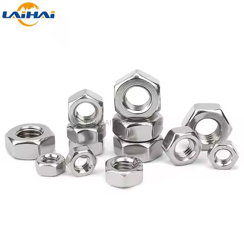1/10pcs UNC 1/4 5/16 3/8 7/16 1/2 9/16 5/8 3/4 7/8 304 A2-70 Stainless Steel UK US Standard Coarse T