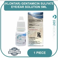 ◇Klontar Gentamicin Sulfate Eye and Ear Drops 5mL FDA APPROVED For Pets Dogs Cats