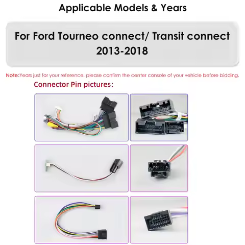 OSSURET 9.7 Inch 4G Wireless Carplay Android Auto Car Radio Multimedia for Ford Transit Connect 2013