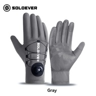 SOLOEVER กันลื่น ระบายอากาศ ถุงมือมอเตอร์ไซค์ ถุงมือจักรยาน ถุงมือกีฬา ปรับได้ กันน้ำ ถุงมือตกปลาแบบ