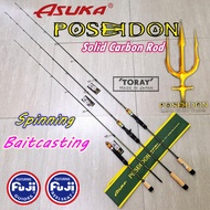 ASUKA POSEIDON ROD SOLID CARBON ROD JIGGING ROD BOTTOM FUJI CINCIN