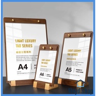 Sign Holder Display Stand Office Restaurants Table Plastic Menu Flyer Paper Stand Photo Picture