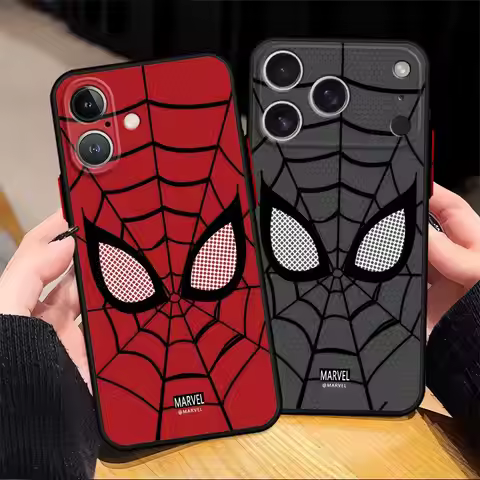 Marvel Spiderman Logo Case for iPhone 15 Plus 14 11 12 XS 17 Air 17 16 Pro Max 16e 13 Mini Back Phon
