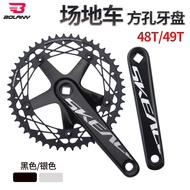 Bolany Fixed Gear Bike Track Bike Chainring Large Chainring144BCD 48T 49T Square Hole Racing Chainri
