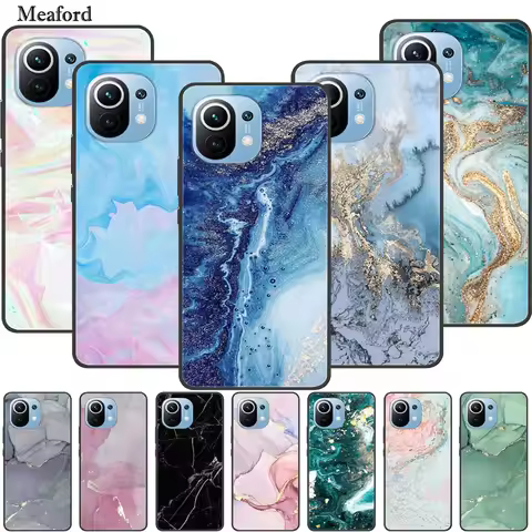 For Xiaomi Mi 11 Lite 5G NE Case Luxury Silicone TPU Soft Cover Phone Case For Xiaomi 11 Lite 5G NE 