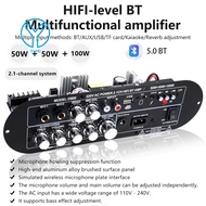 YoHi DC12-19V/AC110-2220V 2.1-Channel D800 Bluetooth Amplifier Board 2.1-Channel 50W+50W+100W High-P