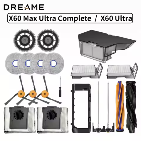 Dreame X60 Max Ultra Complete / X60 Ultra / X60 Master Vacuum Cleaner Parts Brush Filter Mop Dust Bo