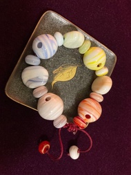 防疫~琉璃精油手鍊(七彩脈輪)