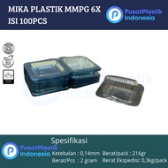 MMPG 6X Plastic Mica | Mika Cake Food Size 6X @100pcs